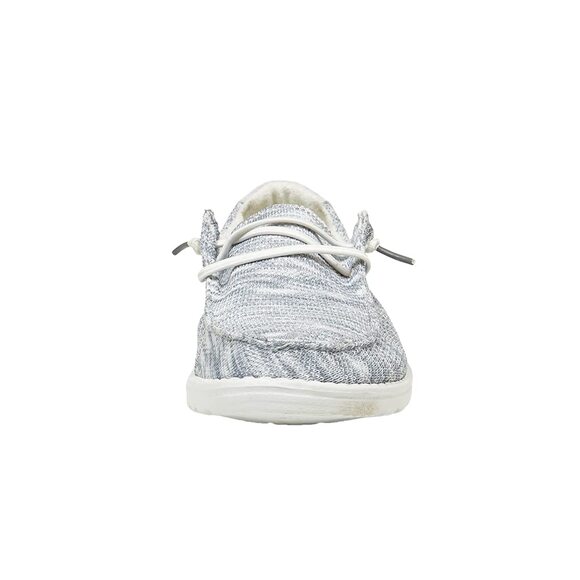 NWT Hey Dude Women's Wendy Sox Lace-Up Loafers Glacier Grey - Size 9 - Picture 3 of 7